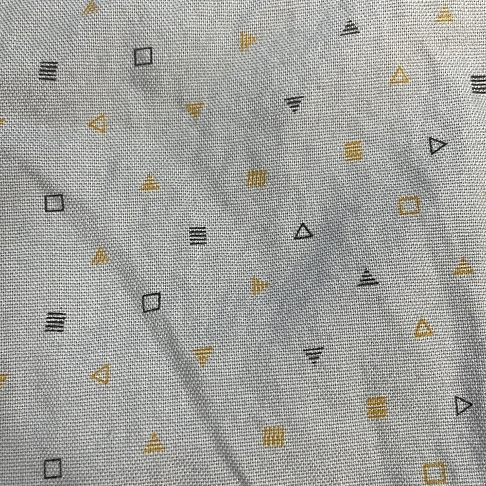 NWT Rebel James & Charli Long Sleeve Mini Geo Shirt Grey Gray Button Front Sz L - Picture 8 of 11